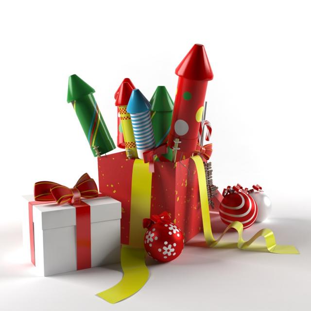 christmas decoration 3d model 3d export