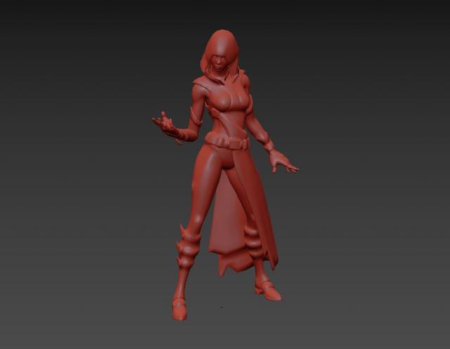 glow fortnite clay blender free 3d model 