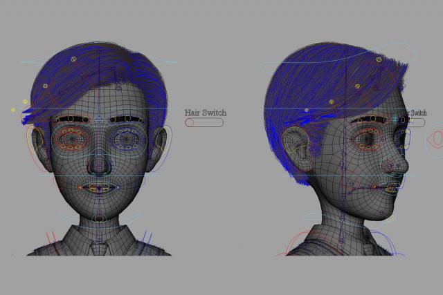 3d man hair system turbosquid