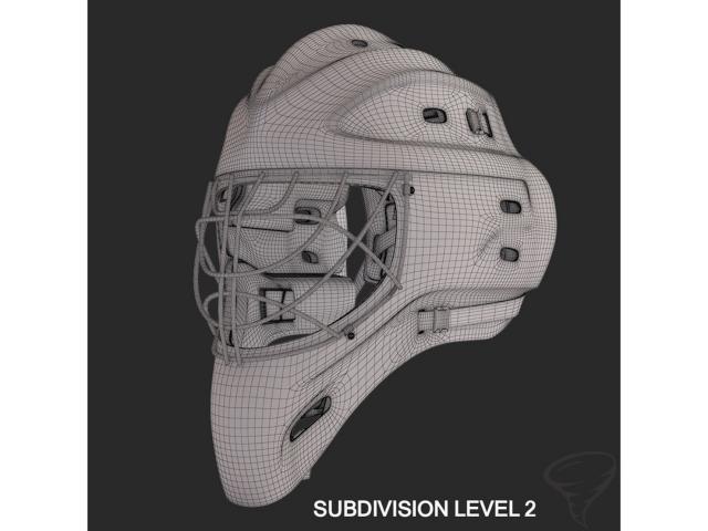 ice hockey goalie mask 3d model turbosquid