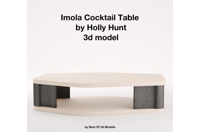 Imola Cocktail Table Holly Hunt 3d model