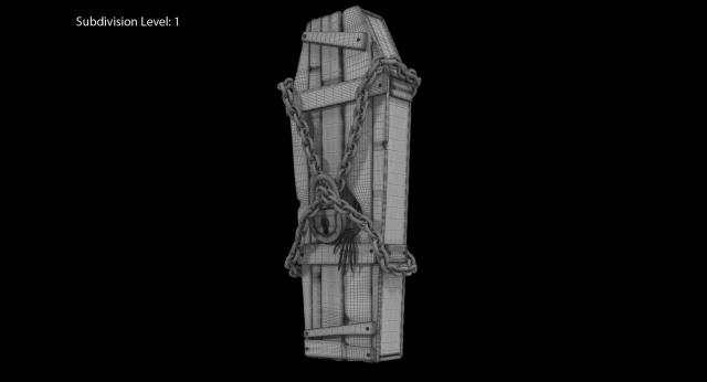 3d model coffin