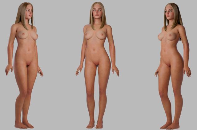 nude woman 3d model turbosquid