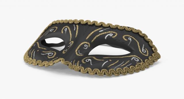 black festival mask 3d model turbosquid
