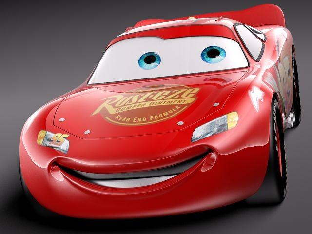 mcqueen cars 3d model turbosquid