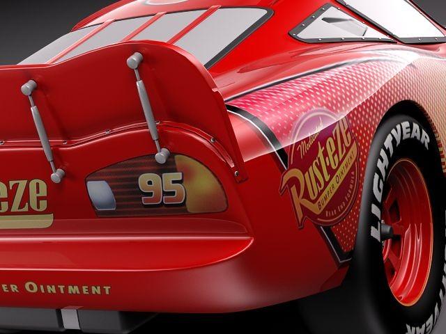 mcqueen cars 3d model turbosquid