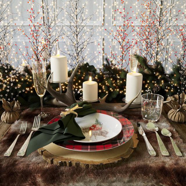 christmas plates 3d model turbosquid xmas table decor pottery barn 3d model turbosquid