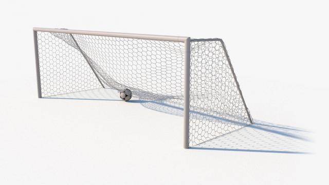 soccer net still with ball 3d model turbosquid