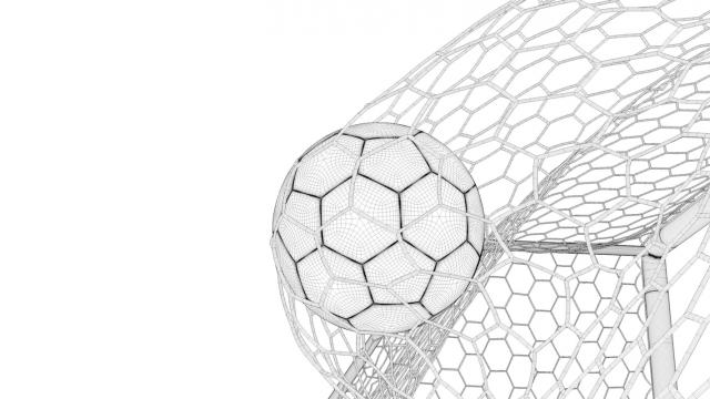 ball on net animated 3d model turbosquid