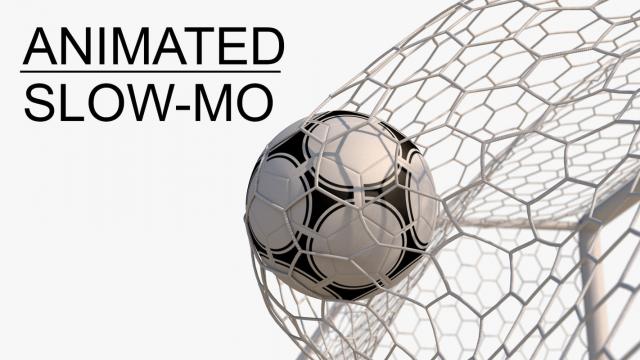 soccer net animated slow motion 3d model turbosquid