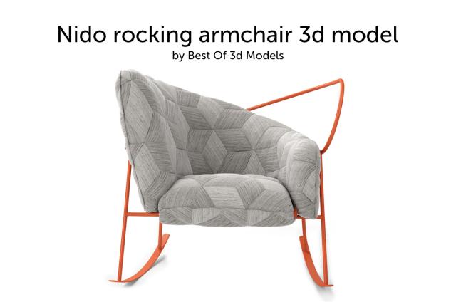 nido rocking armchair 3d model garda furniture
