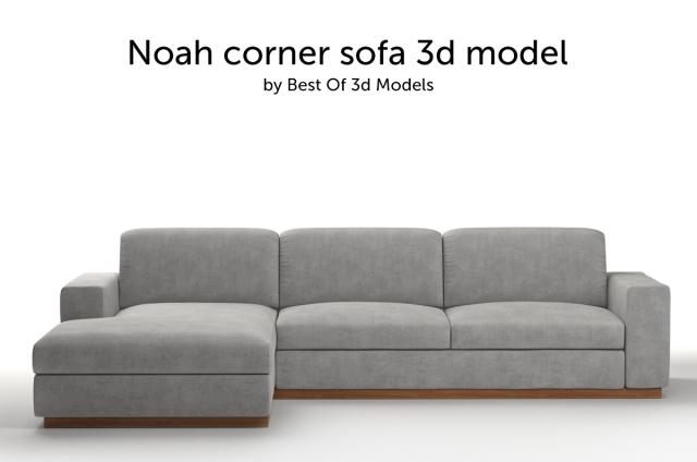 noah corner sofa 3d model