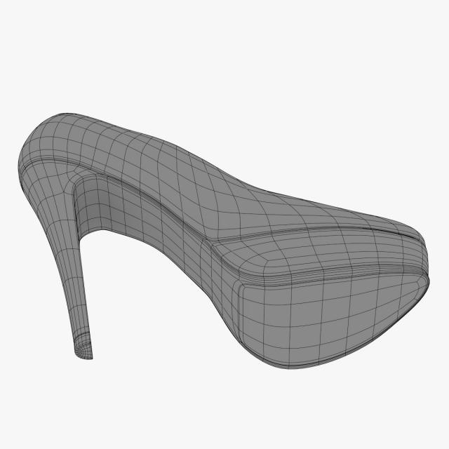 pink shoes 3d model 3dexport