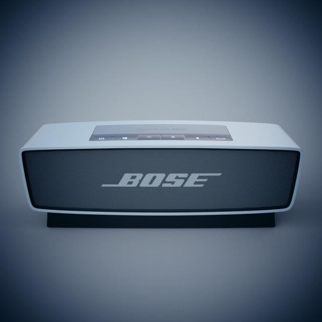 3d model of a wireless bluetooth speaker