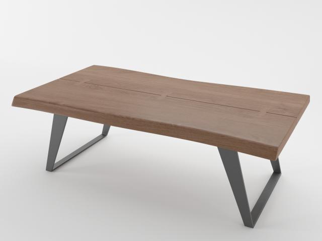 3d model of yukon table crate and barrel yukon table
