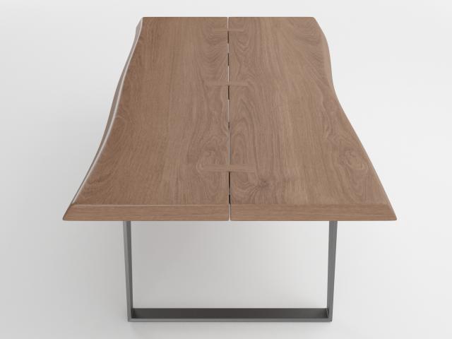 raw wood table 3d model wooden table 3d model