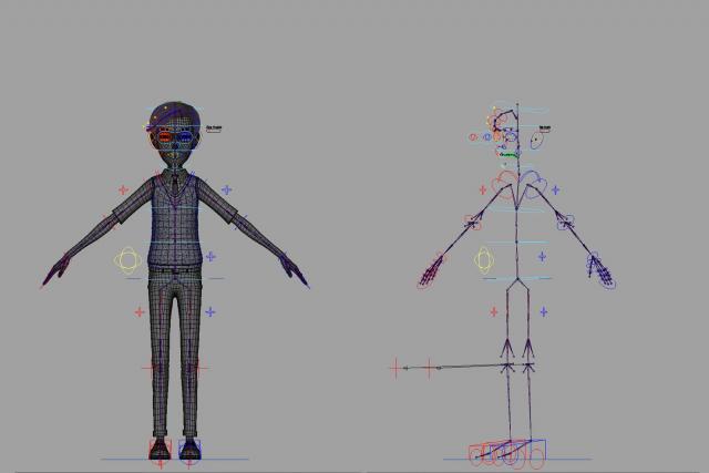 rigged cartoon character 3d model turbosquid