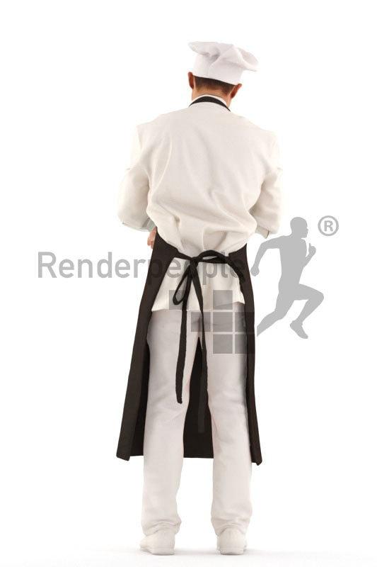 chinese cook 3d model renderpeople chinese chef 3d model renderpeople