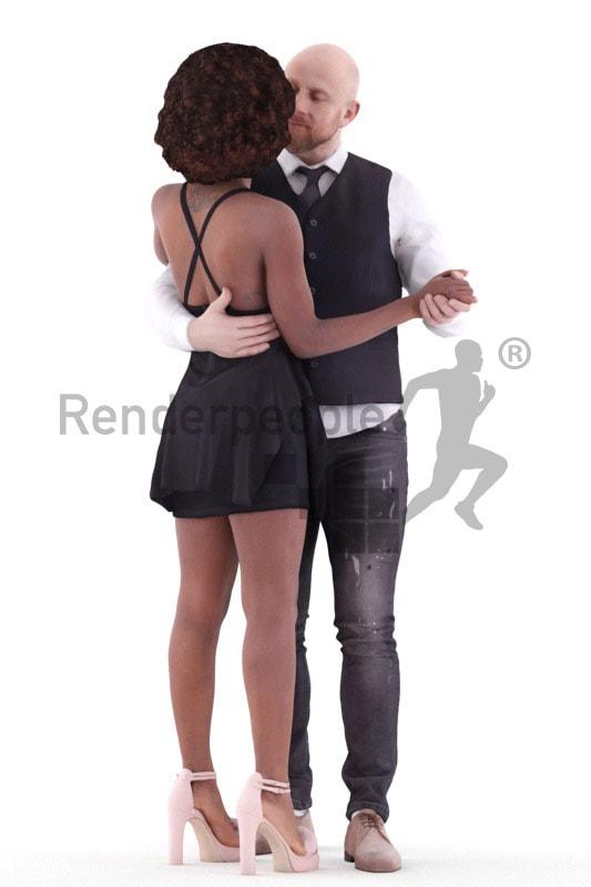 husband and wife 3d model renderpeople