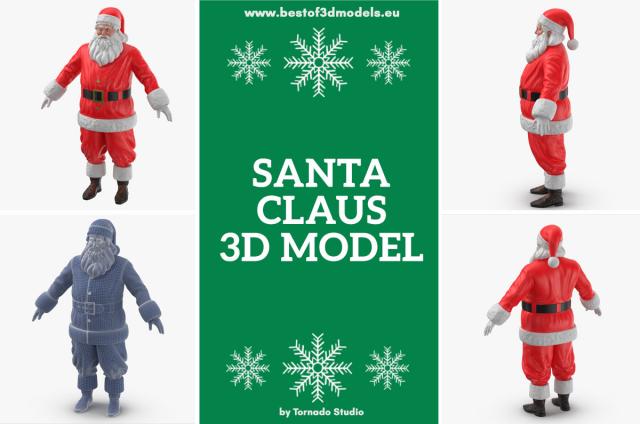 santa 3d model turbosquid