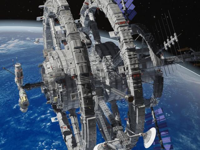 a space station from the future 3d model 3dexport fictional space station 3d model 3dexport