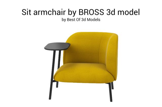 sit armchair bross 3d model