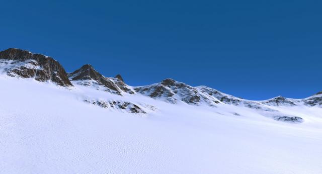 snow mountain landscape 3d model turbosquid