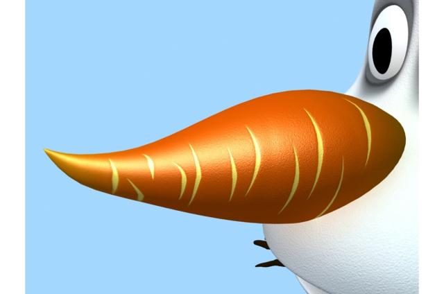 carrot nose 3d model turbosquid