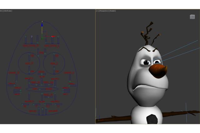 olaf frozen 3d model rigged turbosquid