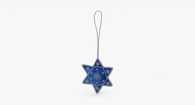 star of david 3d model turbosquid