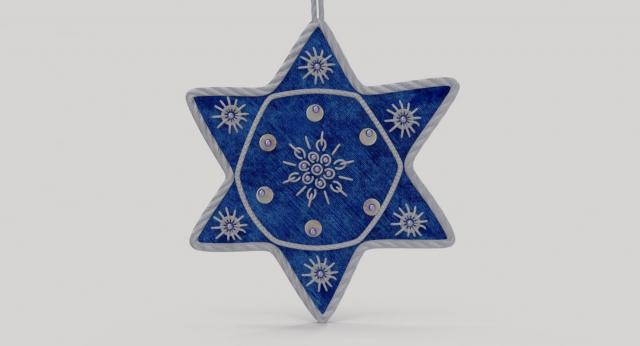 jewish ornament 3d model turbosquid