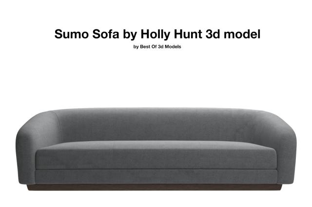 sumo sofa holly hunt 3d model