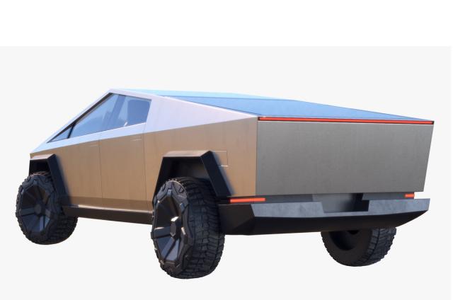 tesla cybertruck 2021 3d model turbosquid