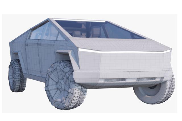 new Tesla Cybertruck from Elon Musk 3d model turbosquid