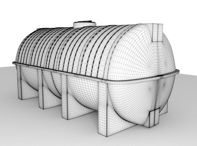 military potable water tank 3d model military potable water tank 3d model