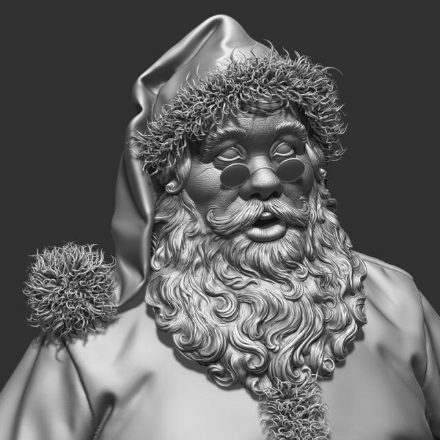 santa claus zbrush 3d model