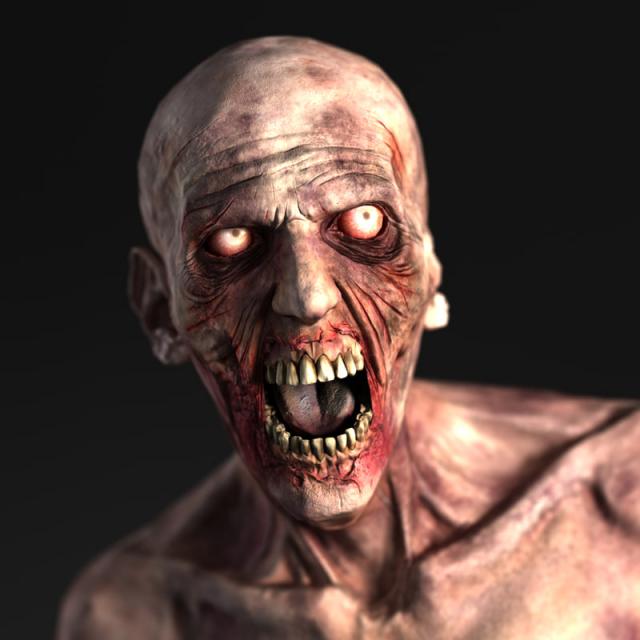 3d model of a zombie