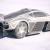 3d model of a silver car