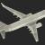 aeroplane rigged 3d model turbosquid