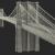 first fixed crossing across the East River 3d model turbosquid