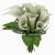 white lilies bouquet 3d model turbosquid