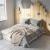 bed with big wooden headboard 3d model turbosquid