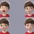 face expressions child 3d model turbosquid
