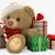 christmas teddy bear with bow 3d model turbosquid