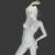 3d model of a woman full body rigged
