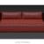 sofa with sculpted cushions 3d model restoration hardware
