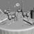 restaurant circle table 3d model turbosquid