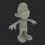 Smurf wireframe 3d model turbosquid