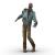 3d model zombie rigged