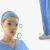 female doctor with blue medical suit rigged 3d model turbosquid